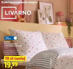 Lidl LIVARNO Pościel dwustronna z mikrowłókna satynowego 140 x 200 cm oferta