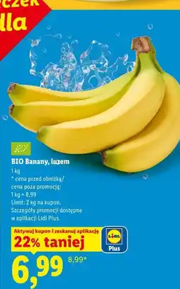 Lidl BIO Banany, luzem oferta