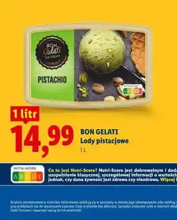 Lidl BON GELATI Lody pistacjowe oferta