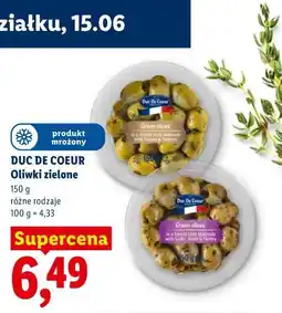 Lidl DUC DE COEUR Oliwki zielone oferta