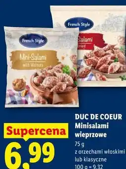 Lidl DUC DE COEUR Minisalami wieprzowe oferta