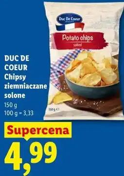 Lidl DUC DE COEUR Chipsy ziemniaczane solone oferta
