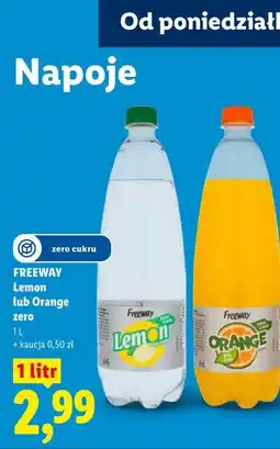Lidl FREEWAY Lemon lub Orange zero oferta