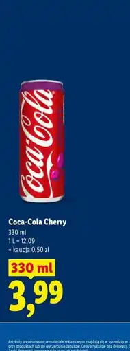 Lidl Coca-Cola Cherry oferta