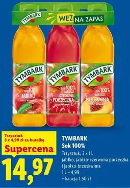 Lidl Tymbark Sok 100% oferta