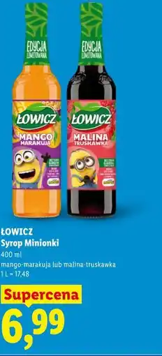 Lidl Łowicz Syrop Minionki oferta