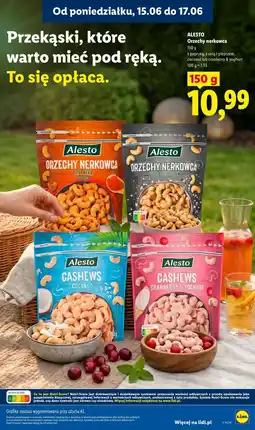 Lidl Alesto Orzechy nerkowca oferta
