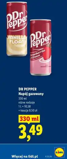 Lidl DR PEPPER Napój gazowany oferta