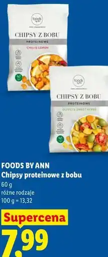 Lidl FOODS BY ANN Chipsy proteinowe z bobu oferta