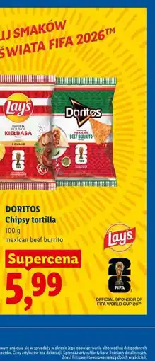 Lidl DORITOS Chipsy tortilla oferta