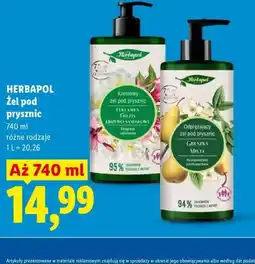 Lidl Herbapol Żel pod prysznic oferta