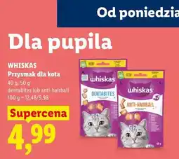 Lidl WHISKAS Przysmak dla kota oferta