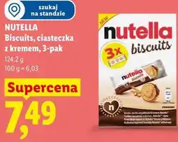 Lidl NUTELLA Biscuits, ciasteczka z kremem, 3-pak oferta