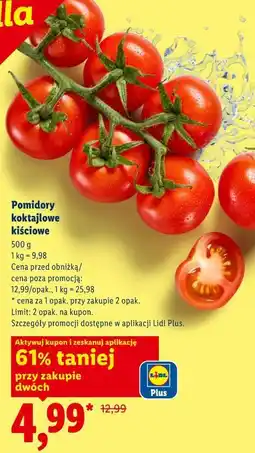 Lidl Pomidory koktajlowe oferta