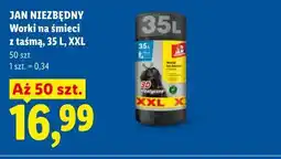 Lidl Jan Niezbędny Worki na śmieci z taśmą, 35 L, XXL oferta