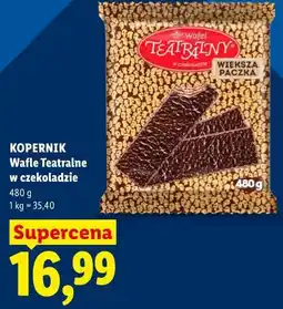 Lidl KOPERNIK Wafle Teatralne w czekoladzie oferta