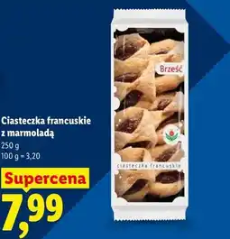 Lidl Ciasteczka francuskie z marmoladą oferta