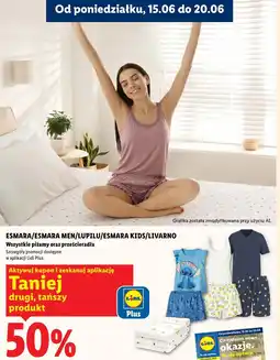 Lidl Wszystkie piżamy oraz prześcieradła ESMARA/ESMARA MEN/LUPILU/ESMARA KIDS/LIVARNO oferta