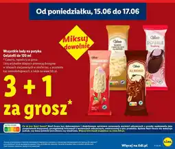 Lidl Wszystkie lody na patyku Gelatelli do oferta