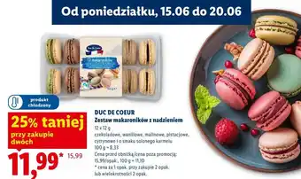 Lidl Duc de Coeur Zestaw makaroników z nadzieniem oferta