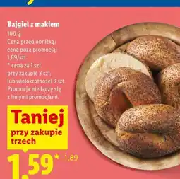 Lidl Bajgiel z makiem oferta