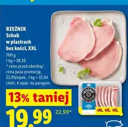 Lidl RZEŹNIK Schab w plastrach bez kości, XXL oferta