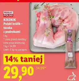 Lidl RZEŹNIK Polski królik - tuszka z podrobami oferta