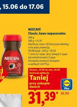 Lidl NESCAFÉ Classic, kawa rozpuszczalna oferta