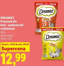 Lidl DREAMIES Przysmak dla kota - poduszeczki nadziewane oferta
