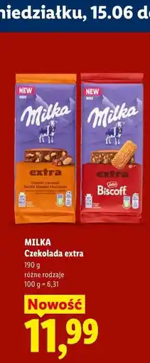 Lidl MILKA Czekolada extra oferta