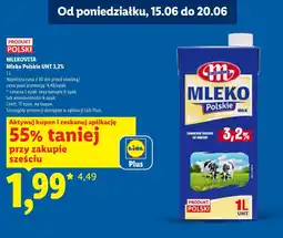 Lidl Mlekovita Mleko Polskie UHT 3,2% oferta