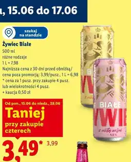 Lidl Żywiec Białe oferta