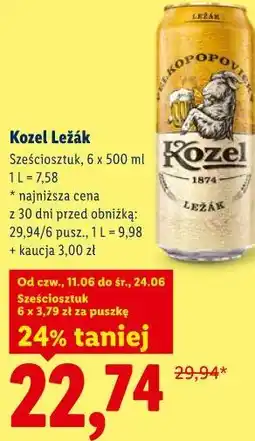 Lidl Kozel Ležák oferta