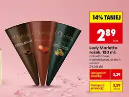Biedronka Lody rożek truskawkowe Marletto oferta