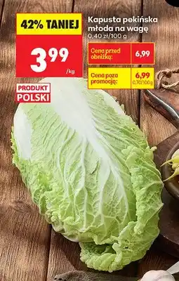 Biedronka Kapusta pekińska młoda polska oferta