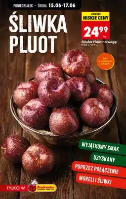 Biedronka Śliwka Pluot na wagę oferta