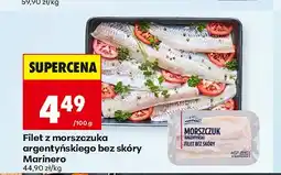 Biedronka Filet z morszczuka argentyńskiego bez skóry Marinero oferta