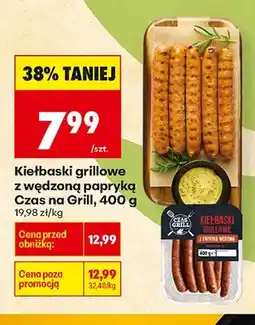 Biedronka Kiełbaski grillowe z wędzoną papryką Czas na Grill oferta