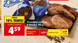 Biedronka Crumble cookies E.Wedel oferta