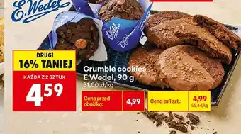 Biedronka Crumble cookies E.Wedel oferta