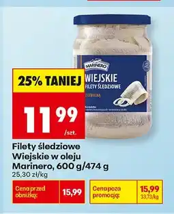 Biedronka Filety śledziowe Wiejskie w oleju Marinero oferta