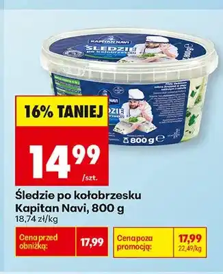 Biedronka Śledzie po kołobrzesku Kapitan Navi oferta