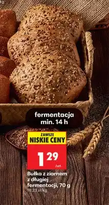 Biedronka Bułka z ziarnem z długiej fermentacji oferta