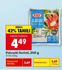 Biedronka Paluszki surimi Vici Classic oferta