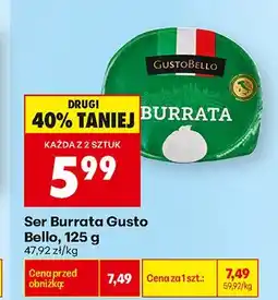 Biedronka Ser Burrata Gusto Bello oferta