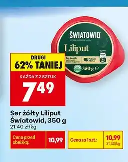 Biedronka Ser żółty Liliput Światowid oferta