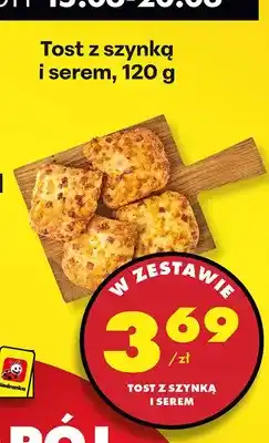 Biedronka Tost z szynką i serem oferta