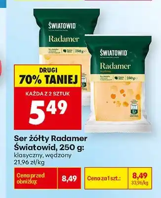 Biedronka Ser żółty Radamer klasyczny Światowid oferta