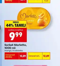 Biedronka Sorbet Marletto Mango oferta