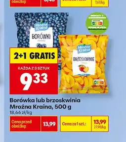 Biedronka Brzoskwinie Mroźna Kraina oferta